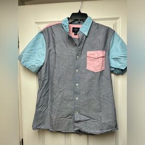 Multicolor American eagle button down shirt